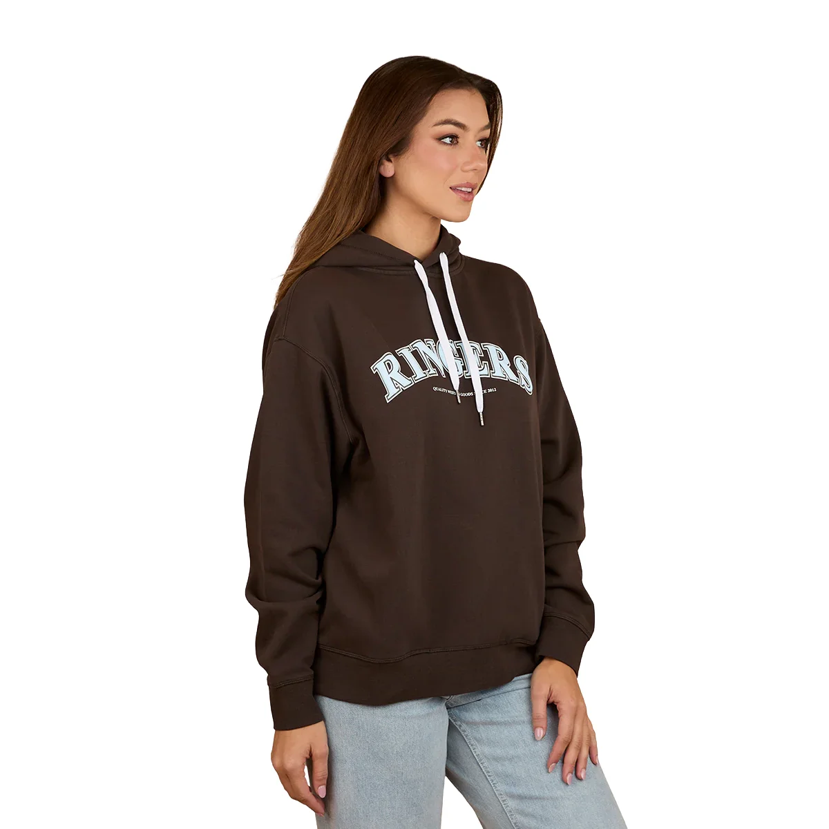 Ringers Western Womens Varsity Hoodie (223081RW) Charcoal - Image 4