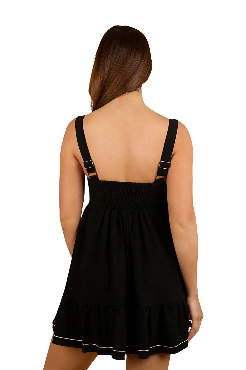 Ringers Western Womens Westley Womens Embroidered Mini Dress (224075RW) Black - Image 3