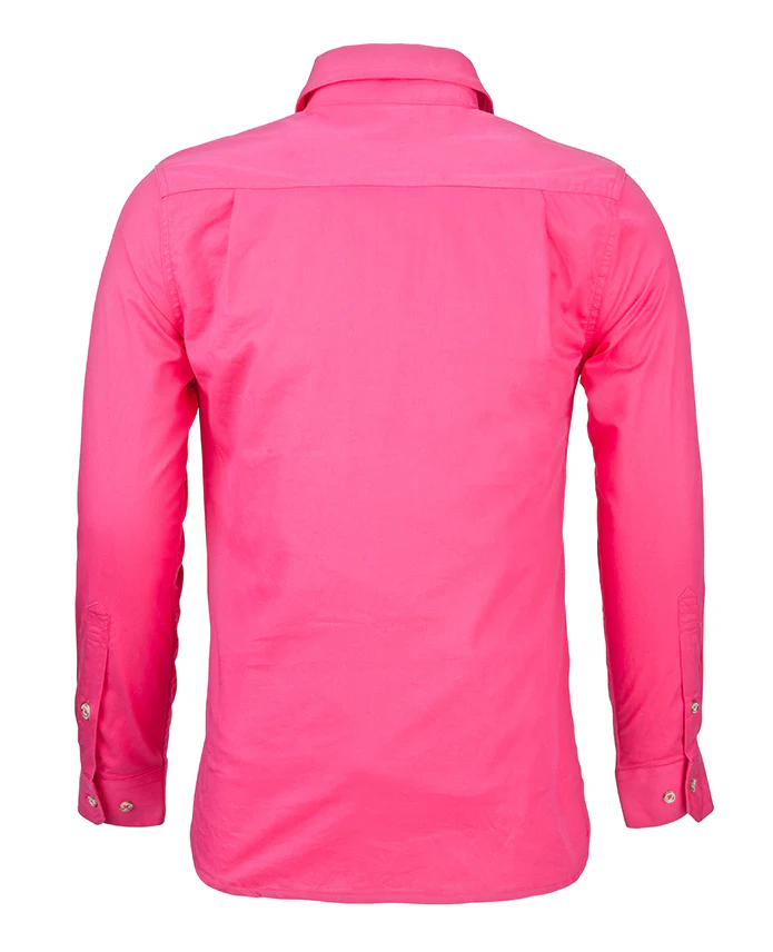 Ritemate Childrens Pilbara Closed Front Shirt (RM400CF) Hot Pink - Image 2