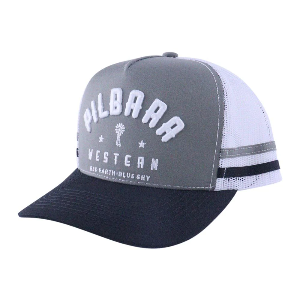 Ritemate Unisex Pilbara Classic Trucker Cap (RMTC003) Charcoal/Black OSFM - Image 3