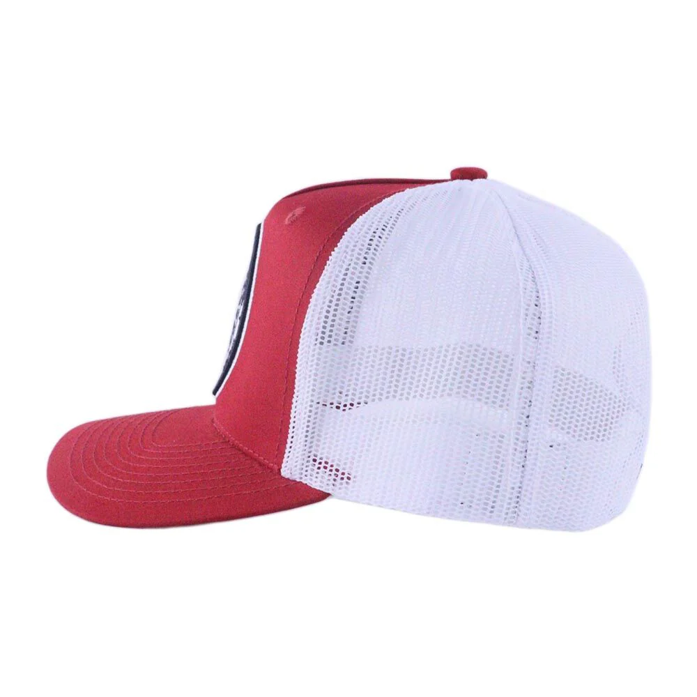 Ritemate Unisex Pilbara Established Trucker Cap (RMTC001) Rust Red/White OSFM - Image 5