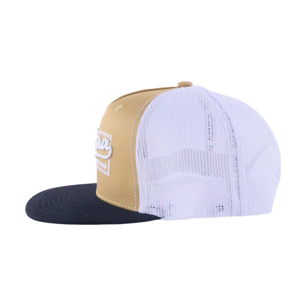 Ritemate Unisex Pilbara Game Day Trucker Cap (RMTC004) Whiskey/White OSFM - Image 5