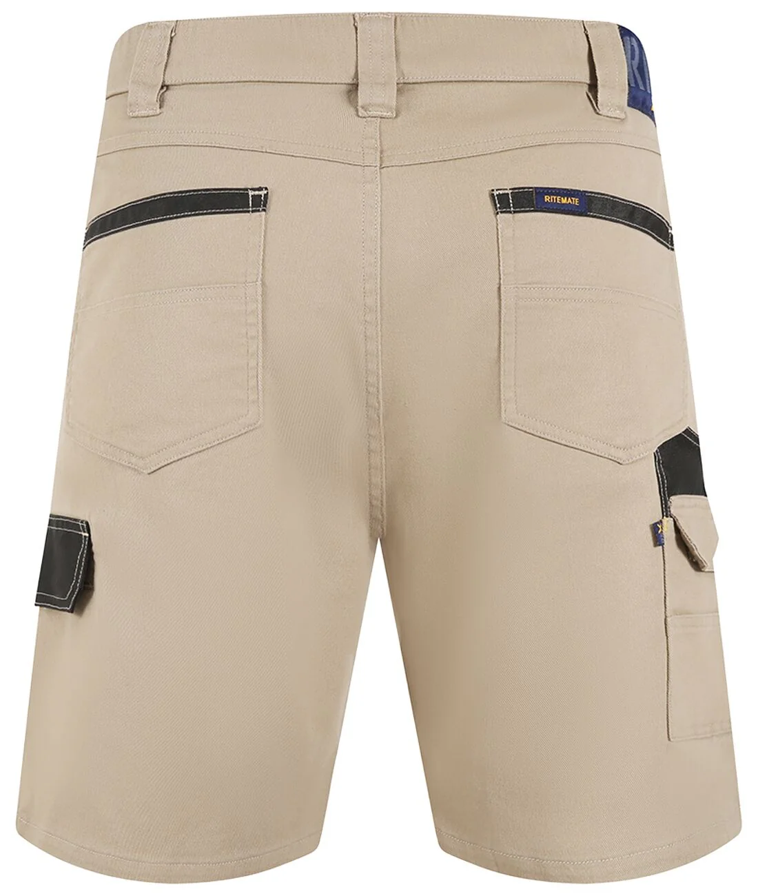Ritemate Unisex RMX Flexible Fit Mid Leg Tactical Shorts (RMX011S) Tan - Image 2