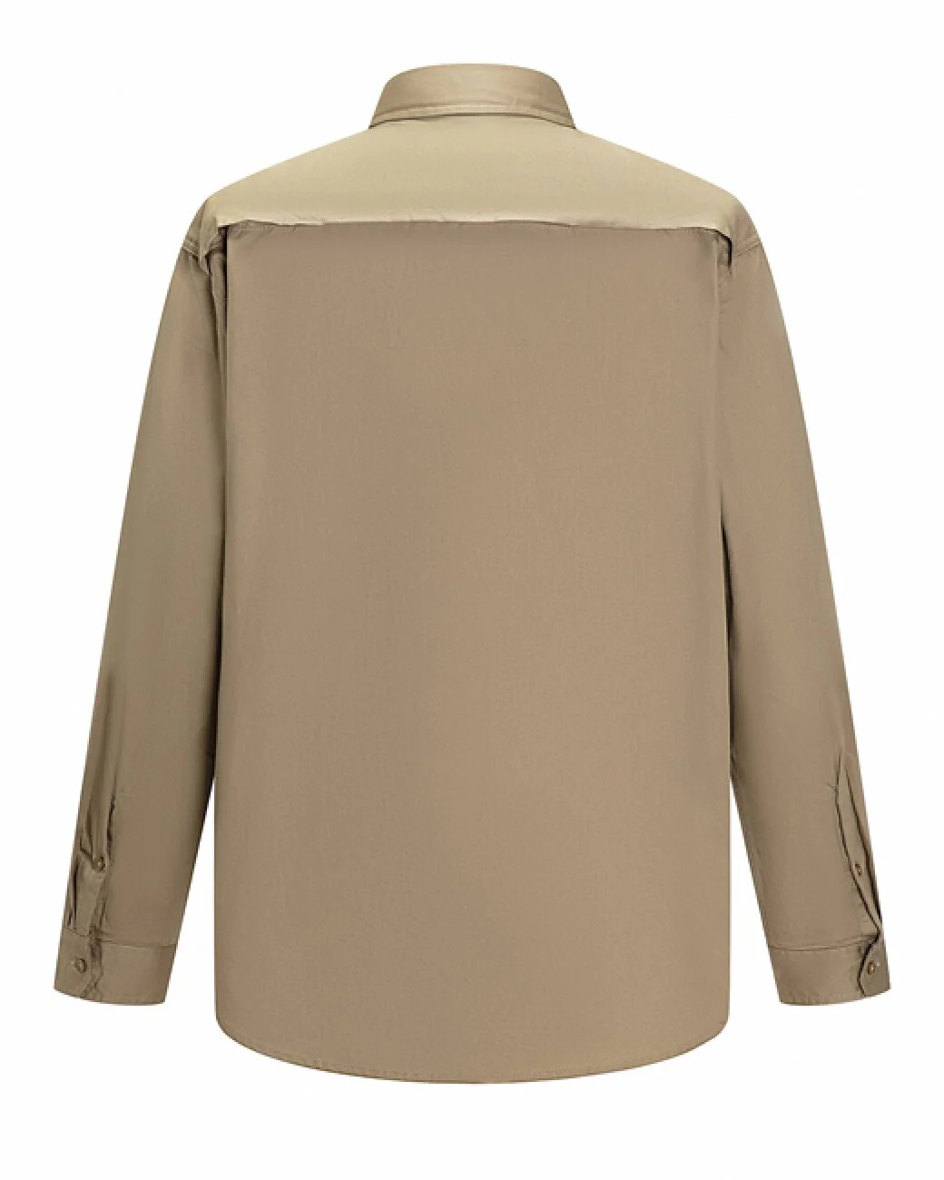 Ritemate Unisex Vented Open Front Lightweight L/S Work Shirt (RM108V3) Khaki - Image 2