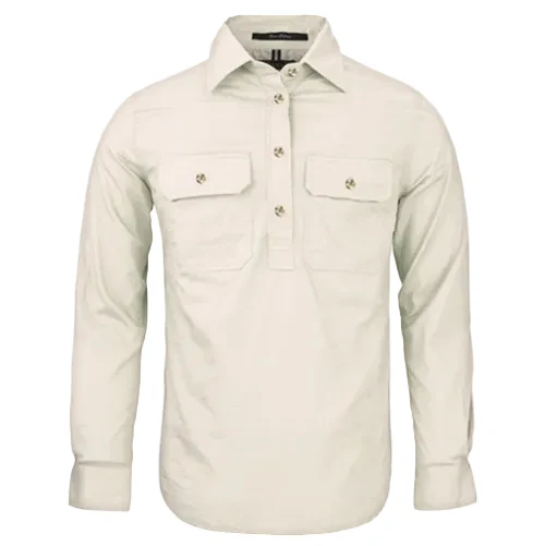 Ritemate Womens Pilbara Closed Front Shirt (RM300CF) Stone