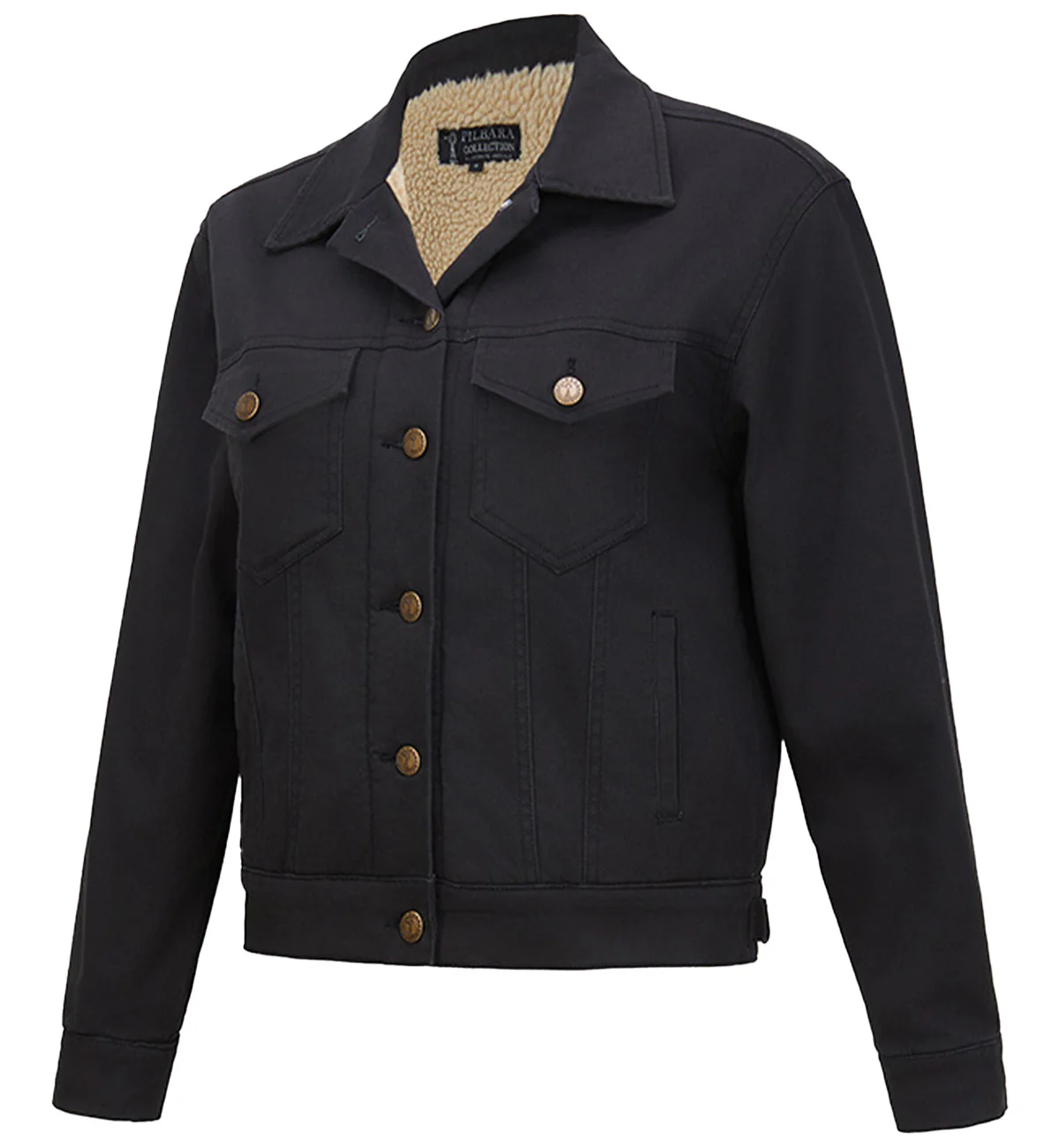 Ritemate Womens Pilbara Lauren Sherpa Lined Jacket (RMPC165) Black