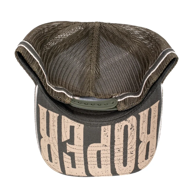 Roper Branded Trucker Cap (RC2406) Forest/Stone OSFM - Image 2