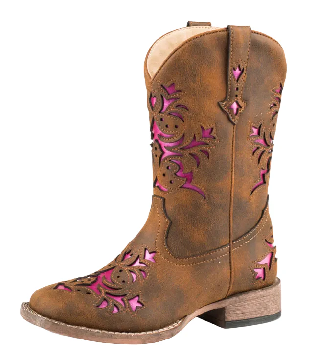 Roper Childrens Lola Western Boots (18903133) Brown