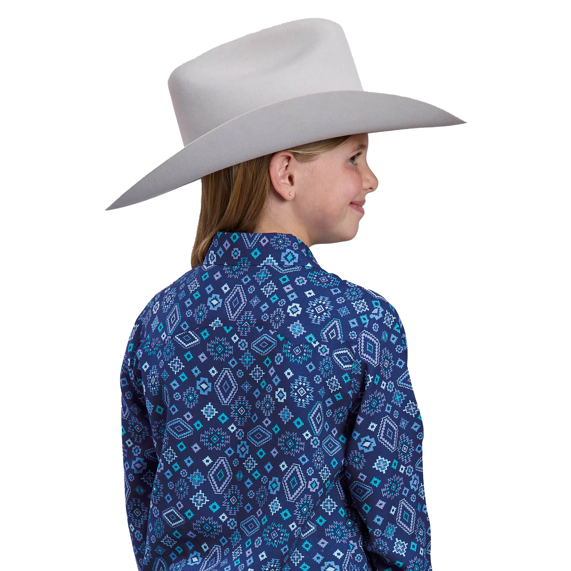 Roper Girls Five Star Collection L/S Shirt (80590249) Print Blue - Image 2