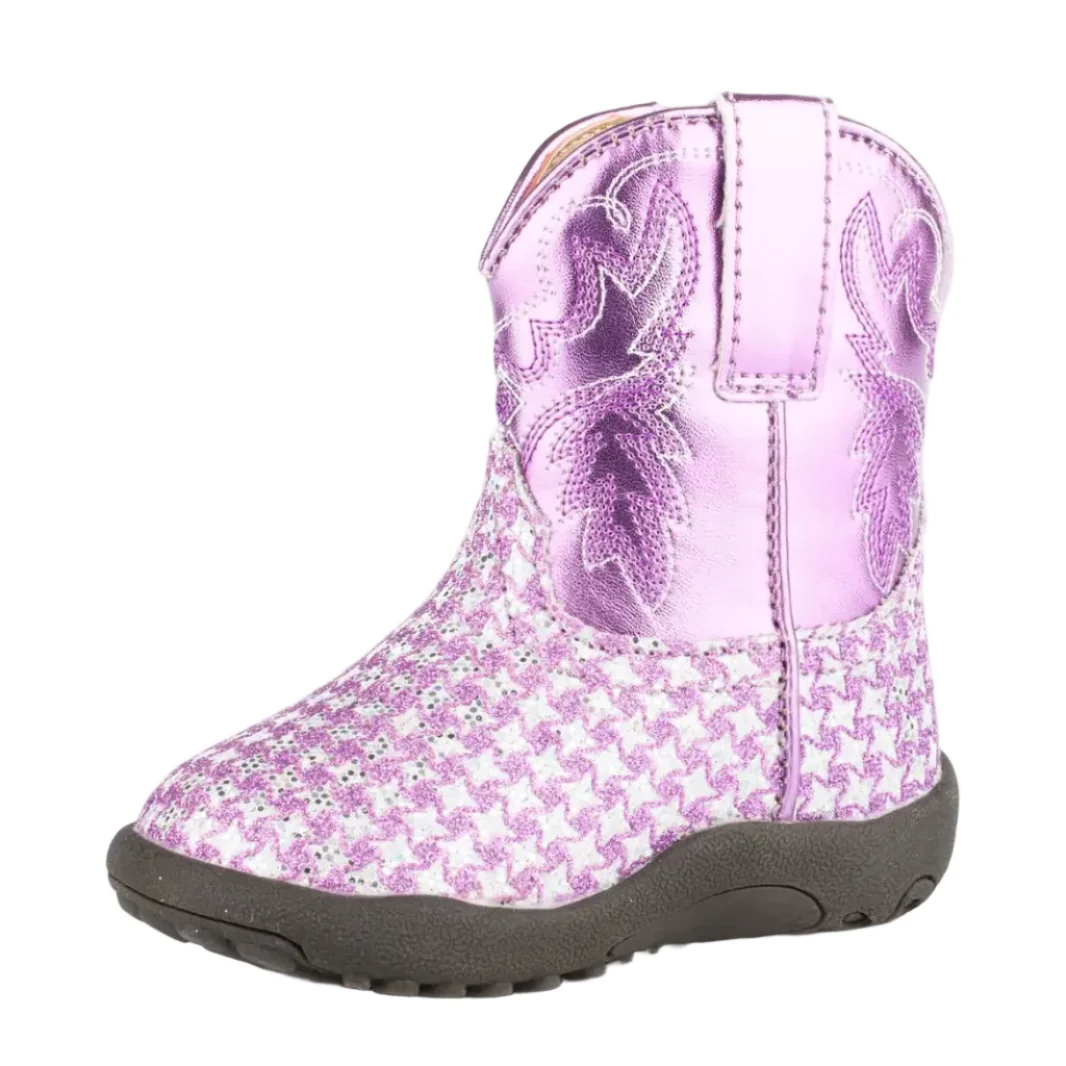 Roper Infants Cowbaby Glitter Gleam Western Boots (16901496) Purple