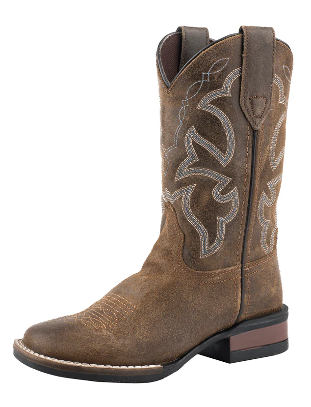 Roper Kids Monterey Western Boots (18911942) Tan Leather - Image 8