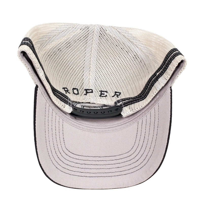 Roper Logo Trucker Cap (RC2410) Black OSFM - Image 2