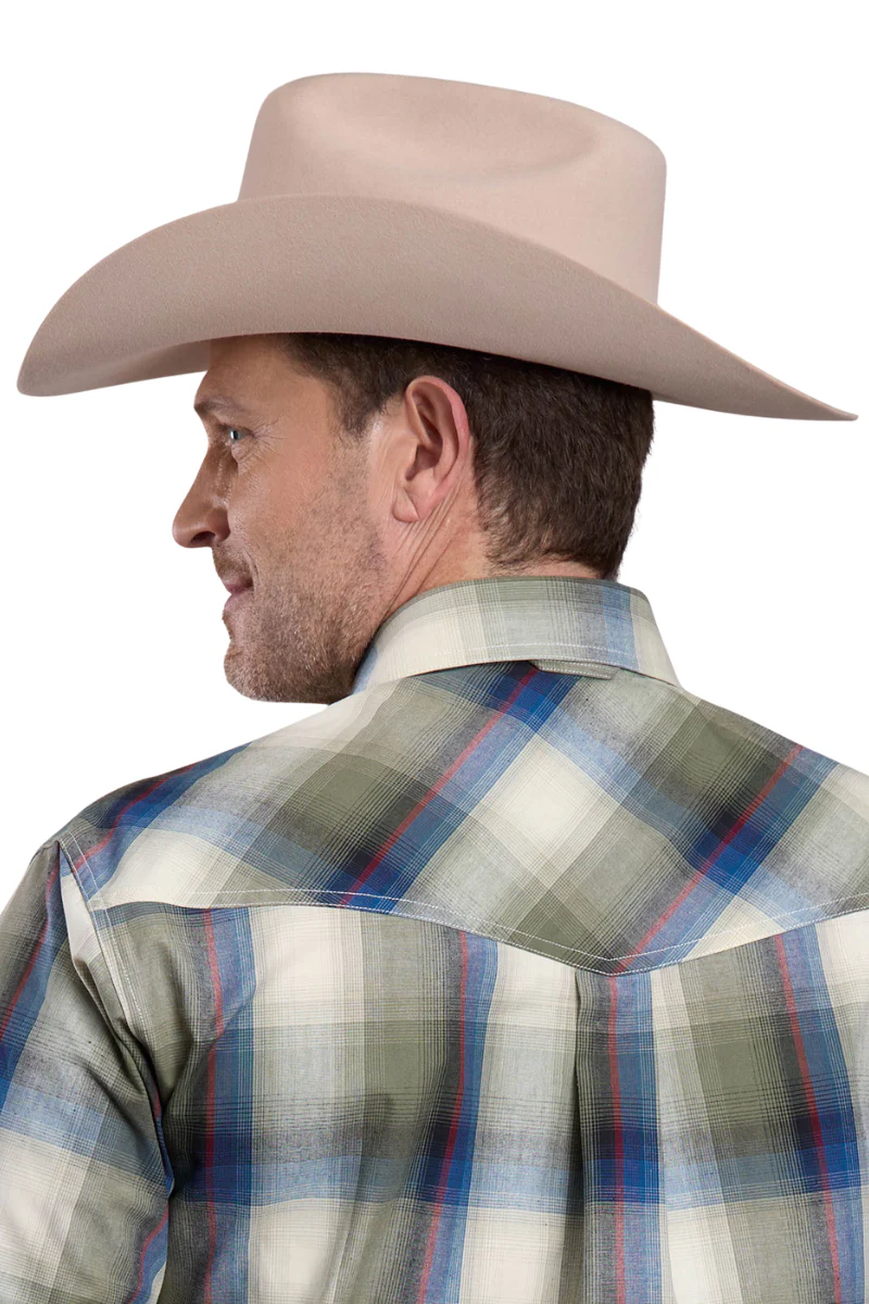 Roper Mens Amarillo Collection L/S Shirt (1278057) Plaid Multi - Image 2