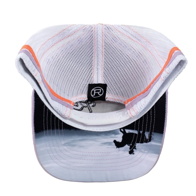 Roper Western Scene Trucker Cap (RC2408) Purple/White OSFM - Image 2