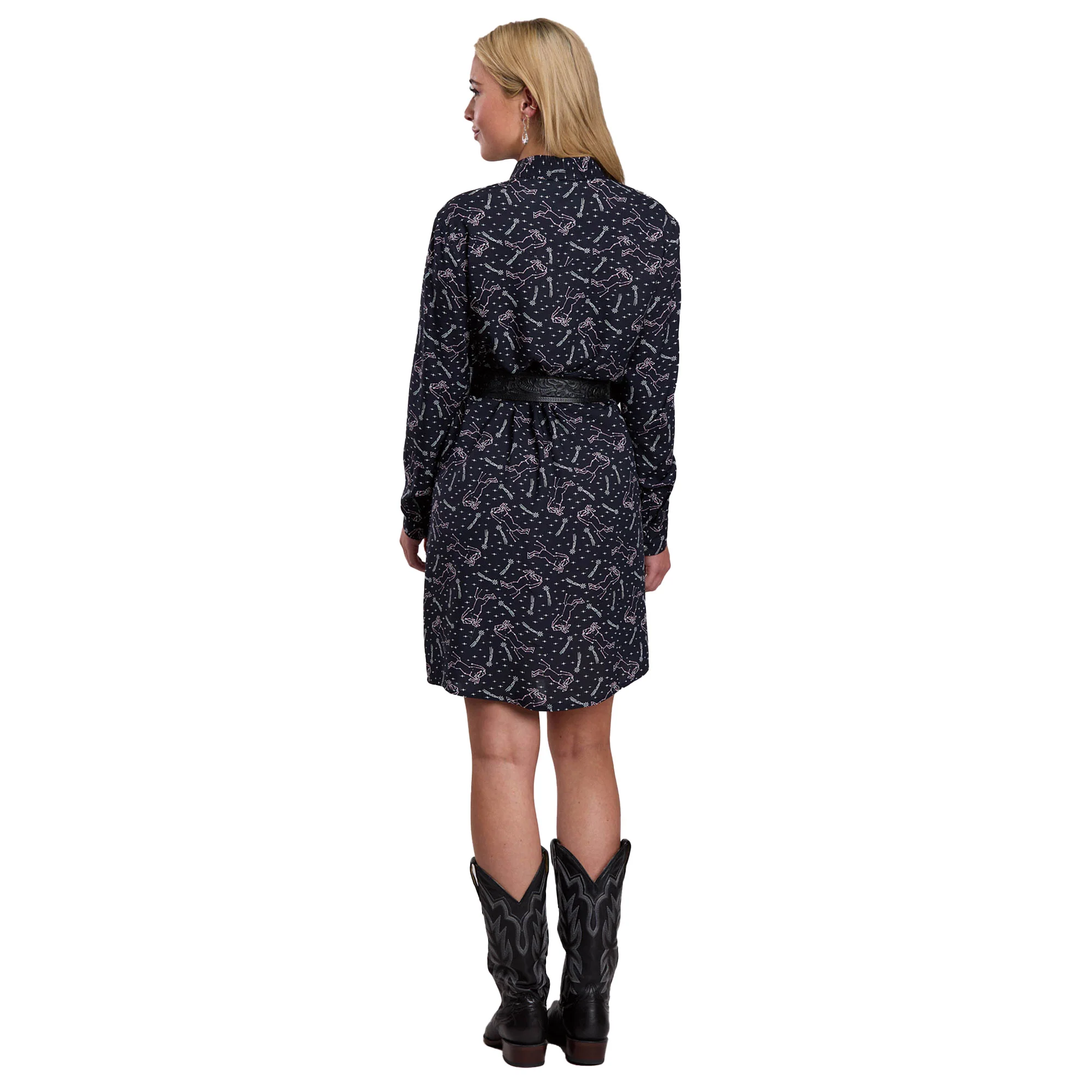 Roper Womens Five Star Collection L/S Shirt Dress (57590054) Print Black - Image 2