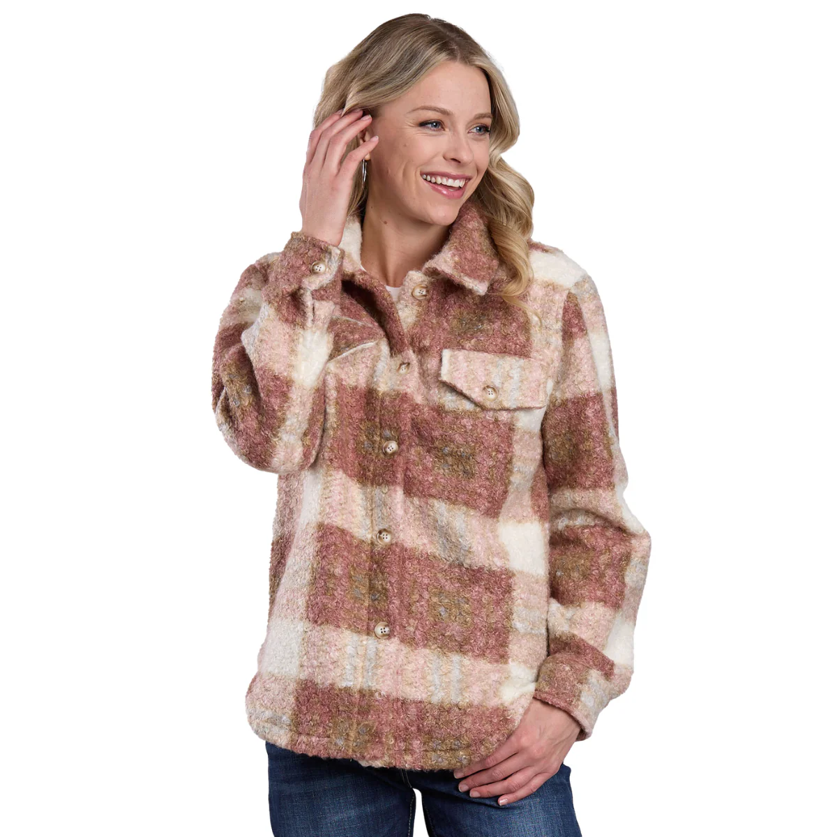 Roper Womens L/S Shirt Jacket (98119126) Pink