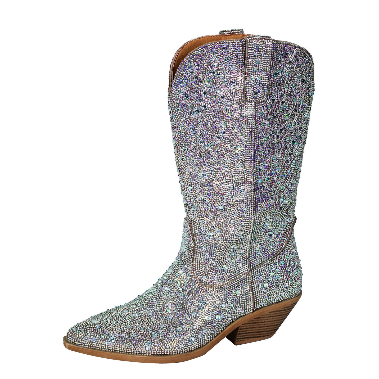 Roper Womens Nettie Western Boots (21556628) Crystal Silver