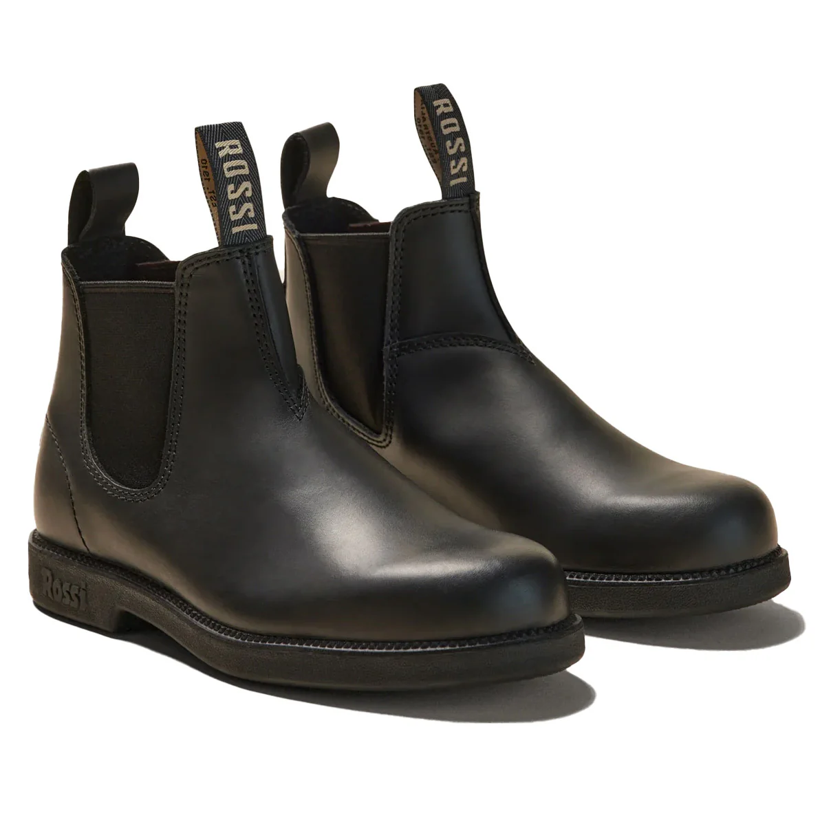 Rossi Boots Unisex Booma Elastic Sided Boots (607BLK) Black