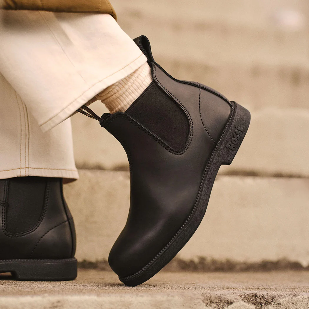 Rossi Boots Unisex Booma Elastic Sided Boots (607BLK) Black - Image 5