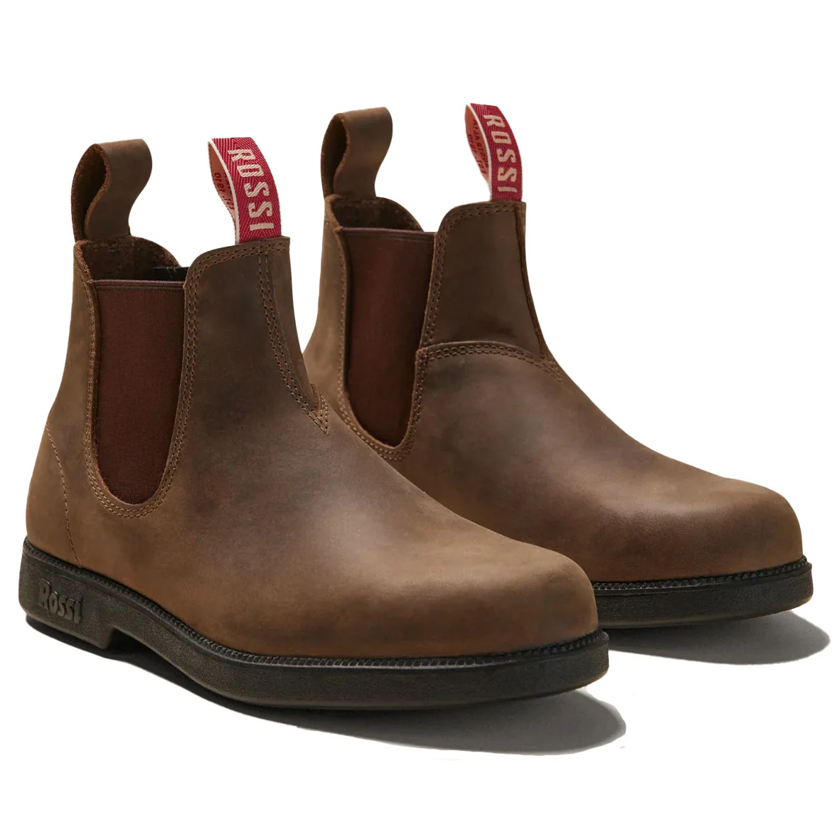 Rossi Boots Unisex Booma Elastic Sided Boots (607BRO) Brown