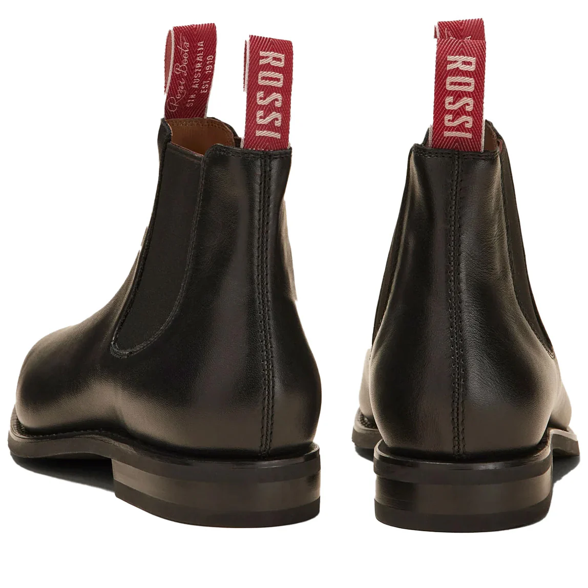 Rossi Boots Unisex Colt Chelsea Boots (503BLK) Black - Image 3