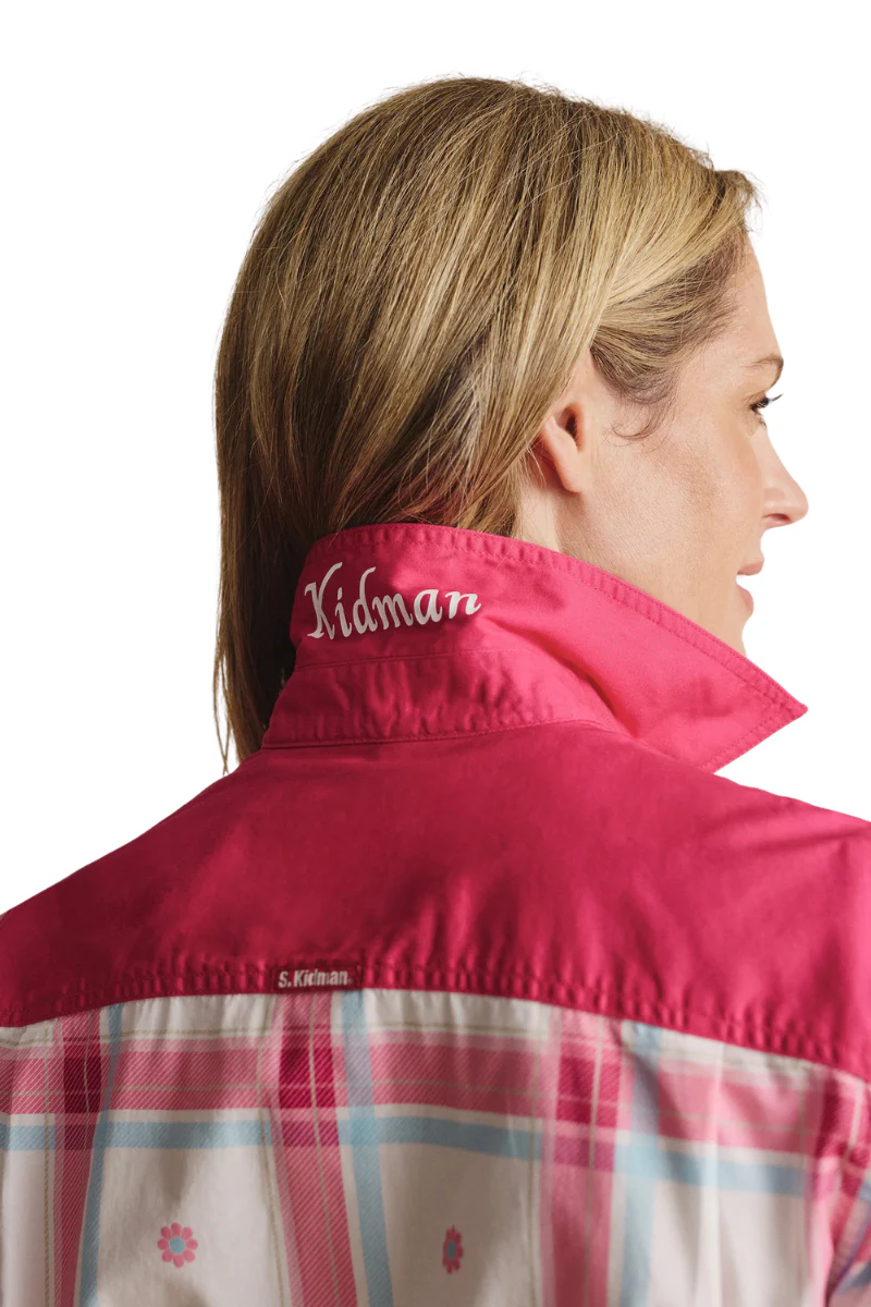 S.Kidman Womens Camfield Full Button L/S Print Shirt (1SHW00029) Pink - Image 2