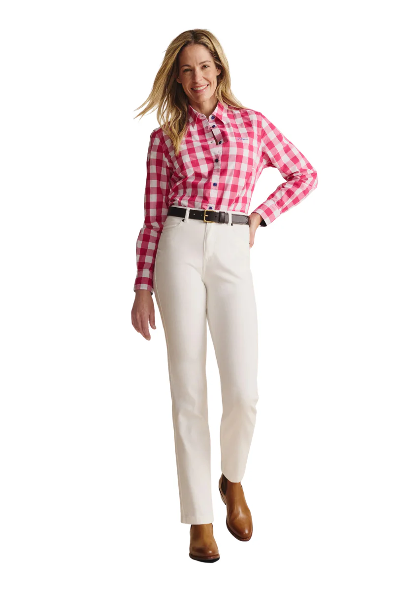 S.Kidman Womens Redbank Full Button L/S Dress Shirt (1SHW00016) Pink - Image 4