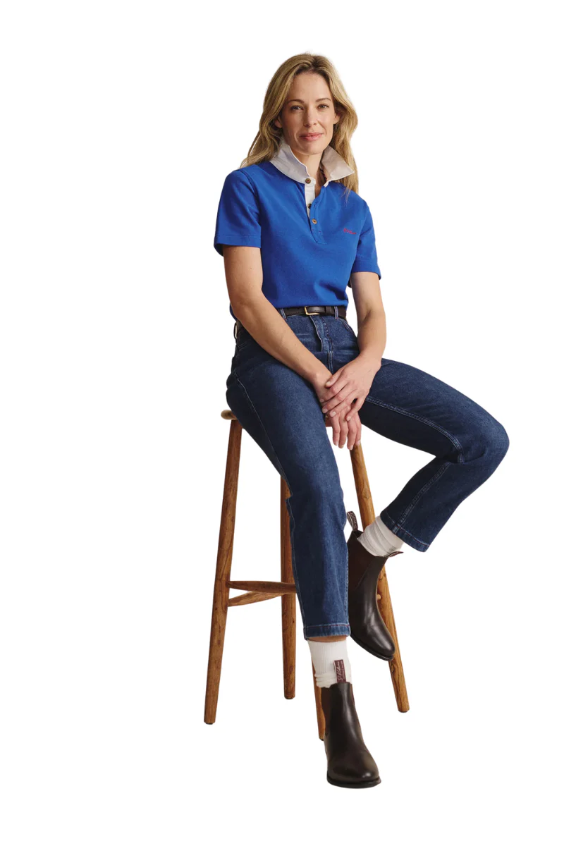 S.Kidman Womens Tuli Polo (1POW00011) Mid Blue - Image 3