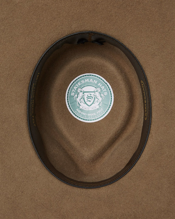 Statesman Big Australian Wool Felt Hat (S0116579) Riverstone - Image 5