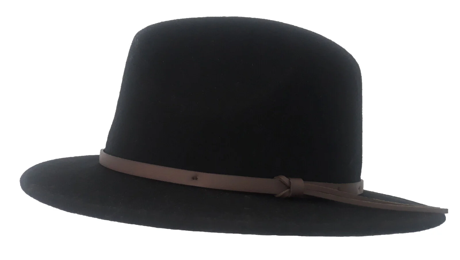 Statesman Bradbury Traveller Wool Felt Hat (M00047BB) Black