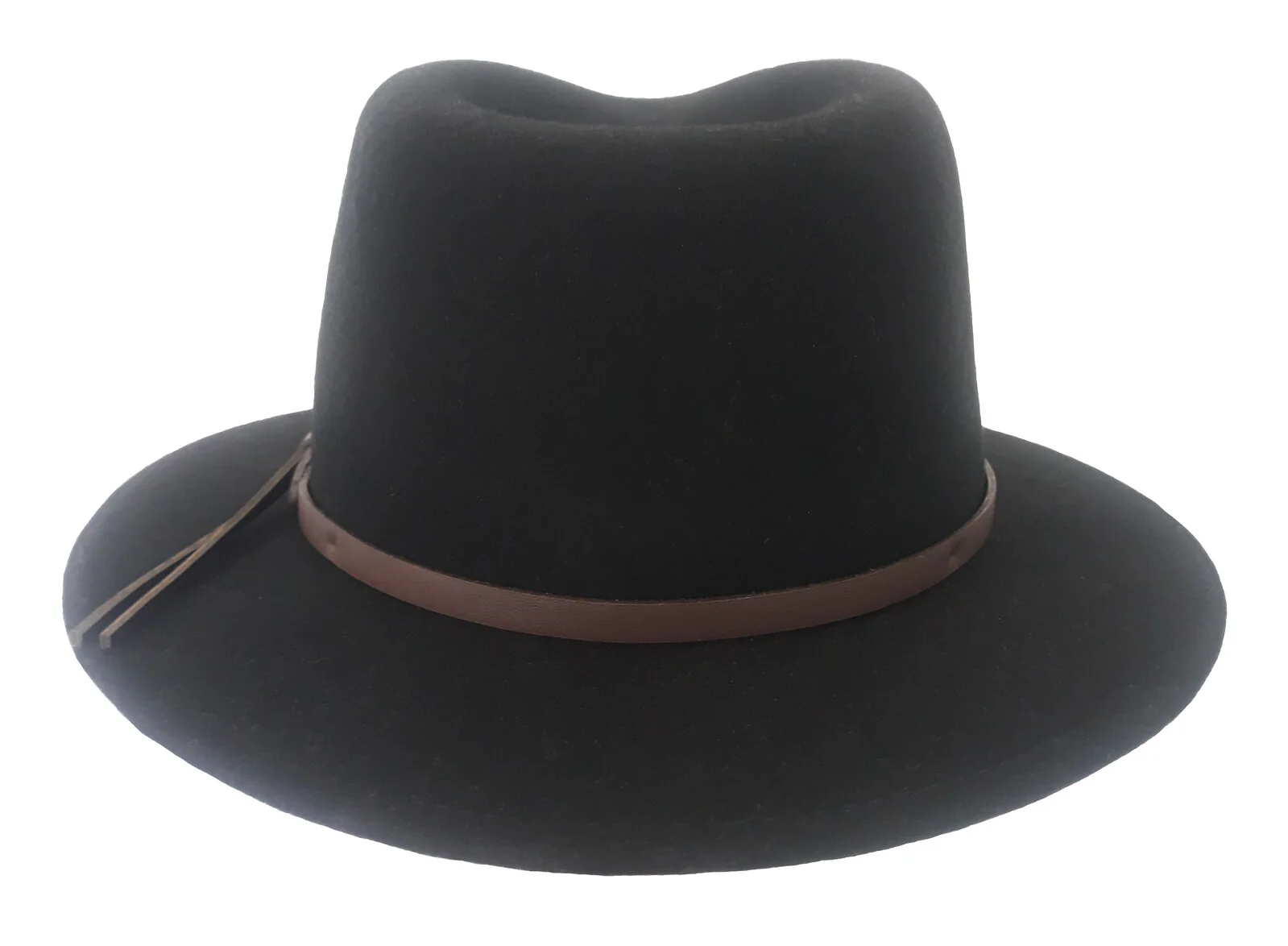 Statesman Bradbury Traveller Wool Felt Hat (M00047BB) Black - Image 3
