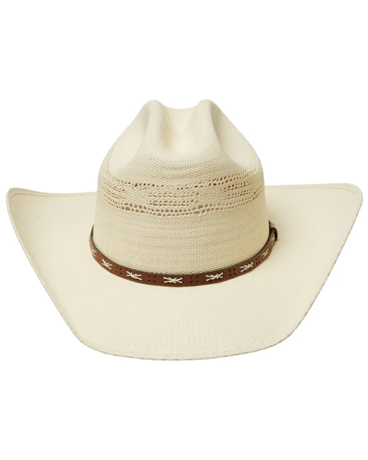 Statesman Malboro Vented Straw Hat (20423-16) Natural - Image 2