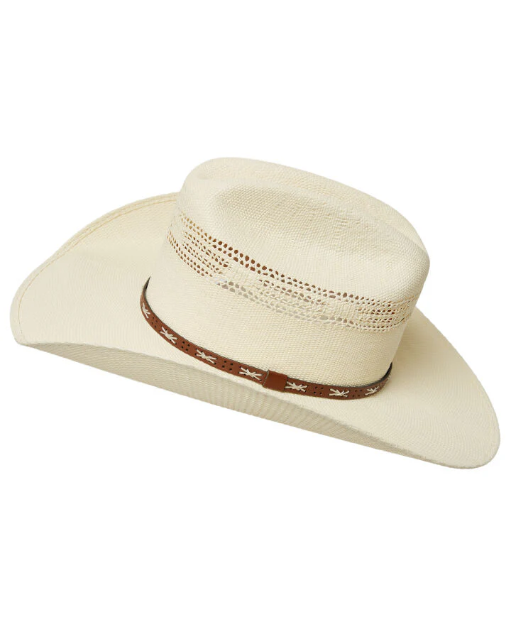 Statesman Malboro Vented Straw Hat (20423-16) Natural - Image 3