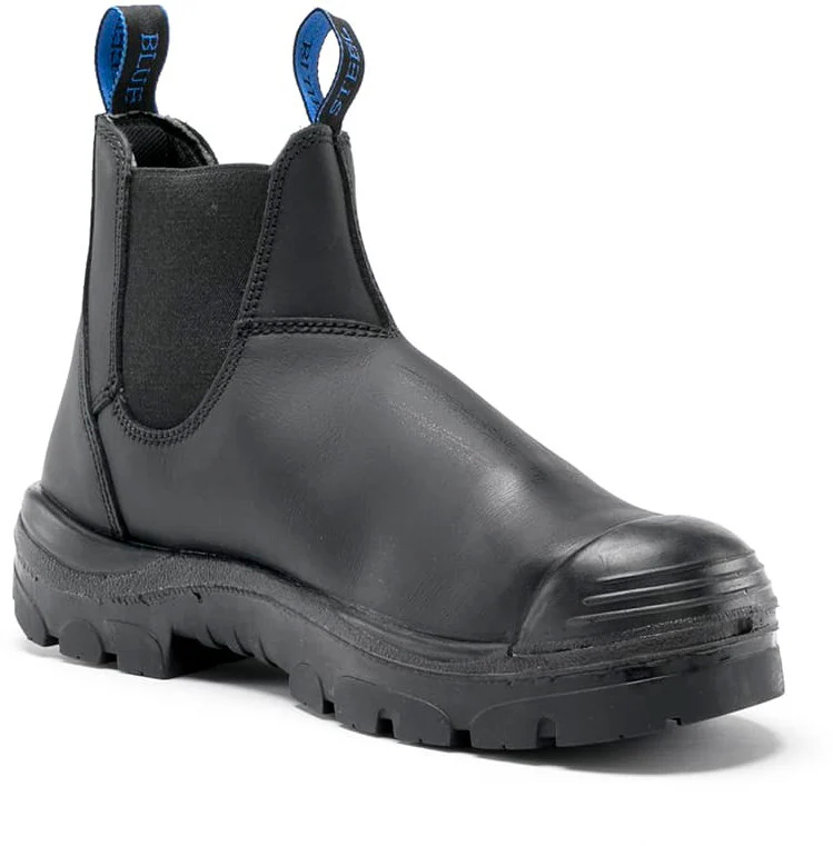 Steel Blue Mens Hobart Boots With Bump Cap (332101) Black - Image 2