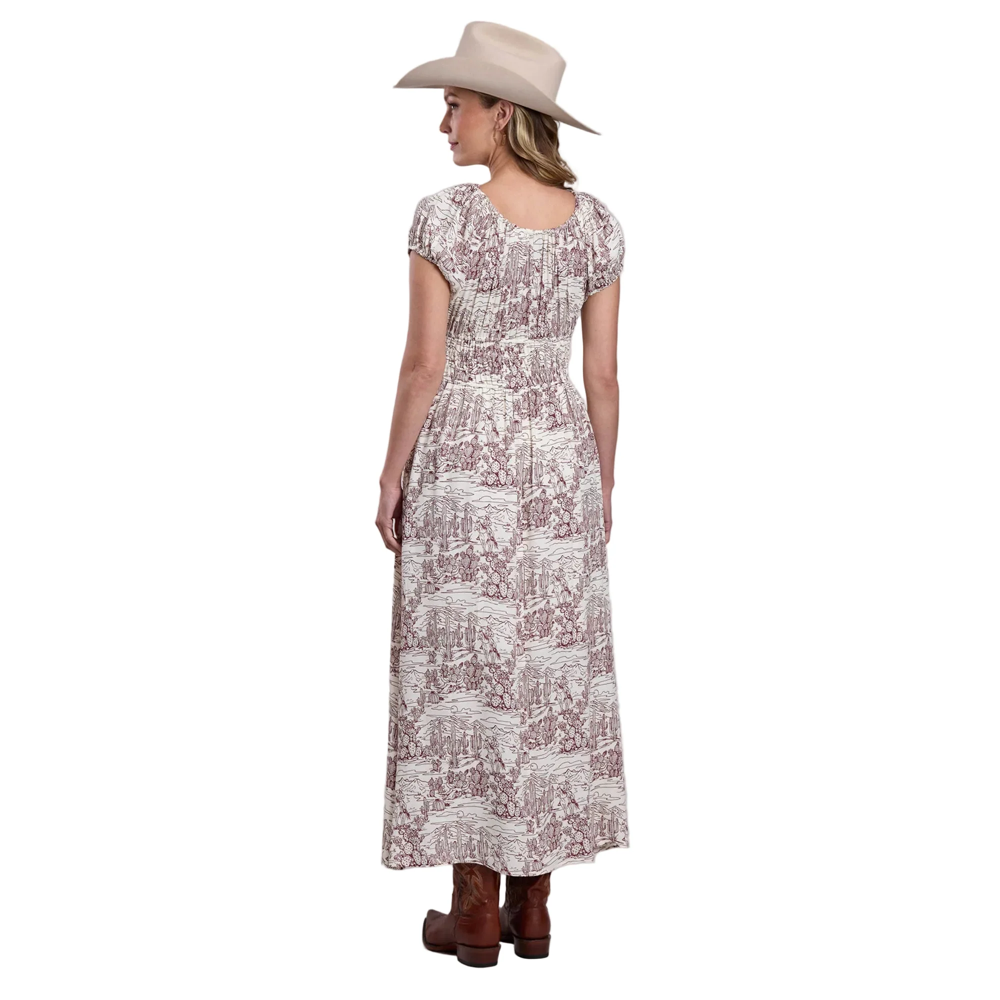 Stetson Womens Collection S/S Dress (57590304) Print White - Image 2