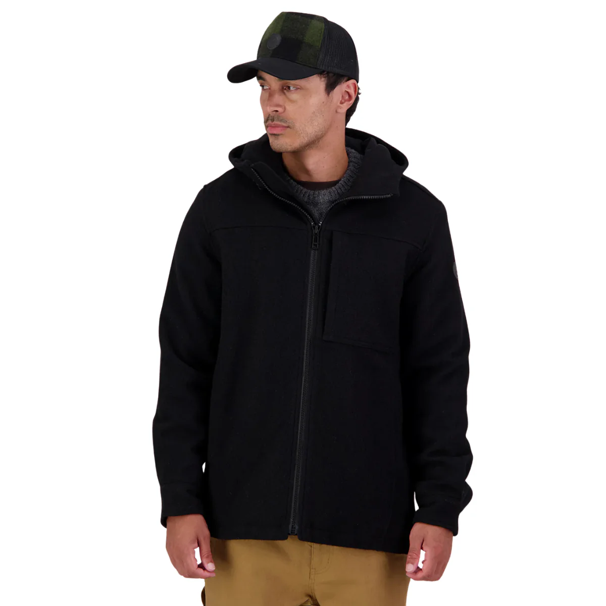Swanndri Mens Hudson Hoodie (SW17435M) Black - Image 2