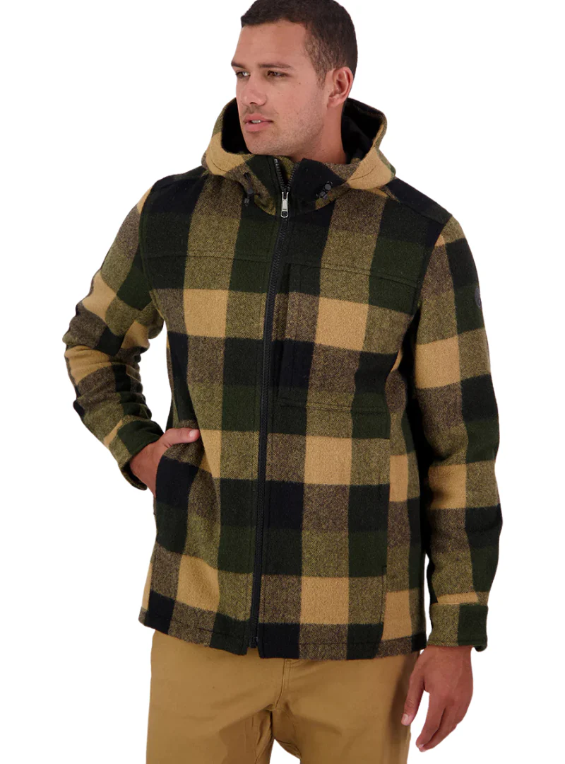 Swanndri Mens Hudson Hoodie (SW17435M) Yellowstone Check - Image 3