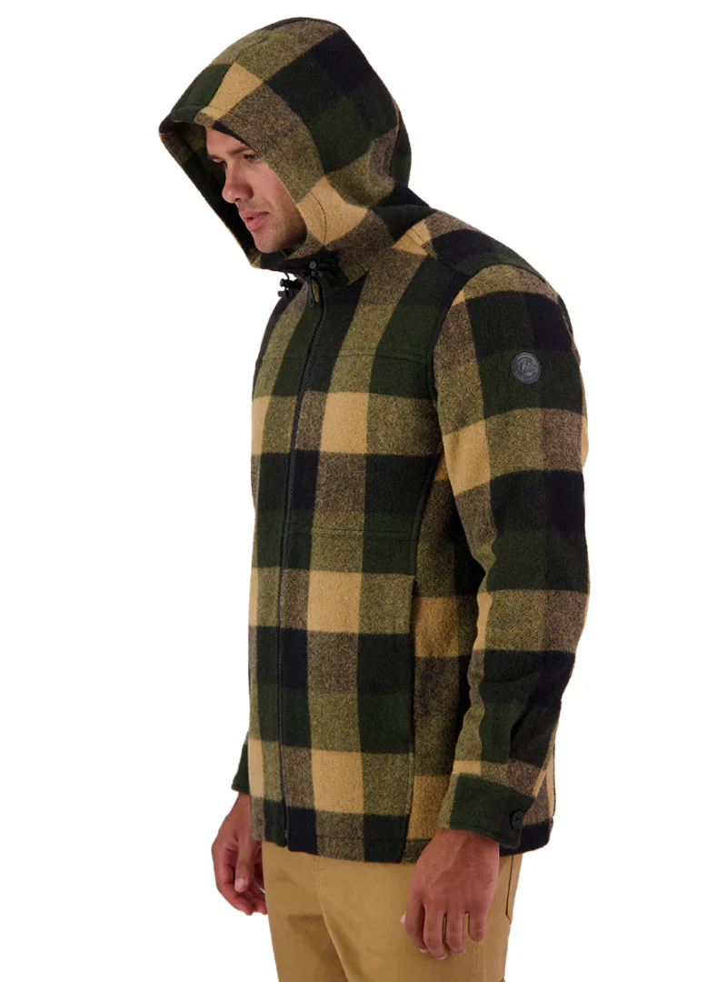 Swanndri Mens Hudson Hoodie (SW17435M) Yellowstone Check - Image 4