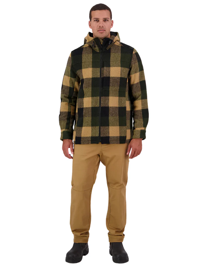 Swanndri Mens Hudson Hoodie (SW17435M) Yellowstone Check - Image 8