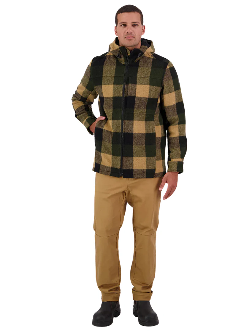 Swanndri Mens Hudson Hoodie (SW17435M) Yellowstone Check - Image 9