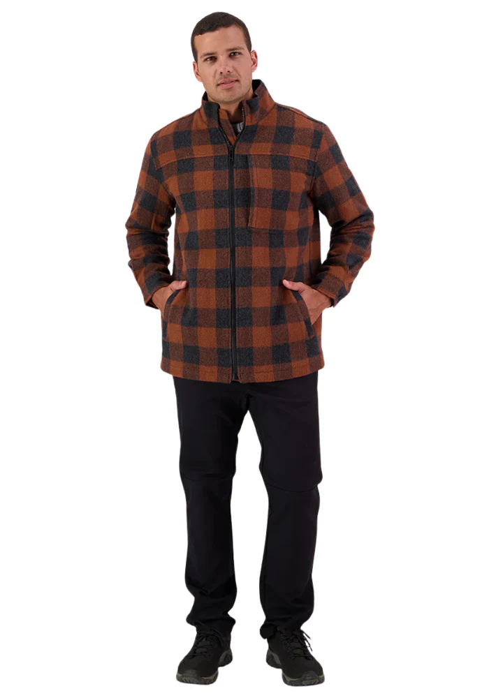 Swanndri Mens Hudson Jacket (SW244853M) Shadow/Rusty Check - Image 8
