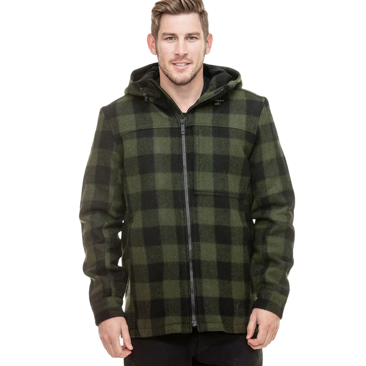 Swanndri Mens Hudson Hoodie (SW17435M) Olive/Black