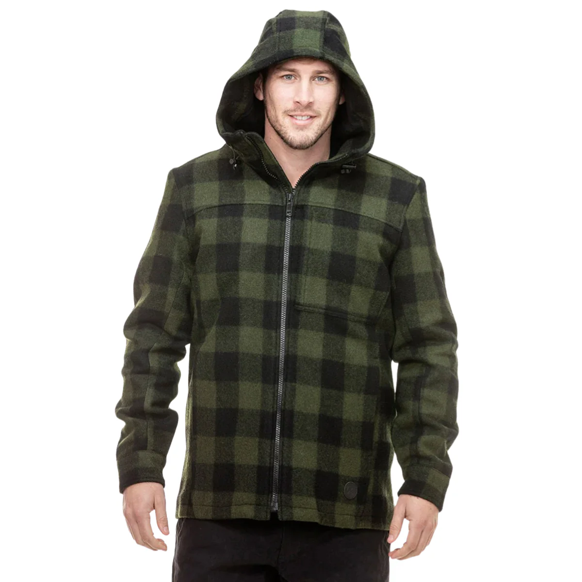 Swanndri Mens Hudson Hoodie (SW17435M) Olive/Black - Image 6