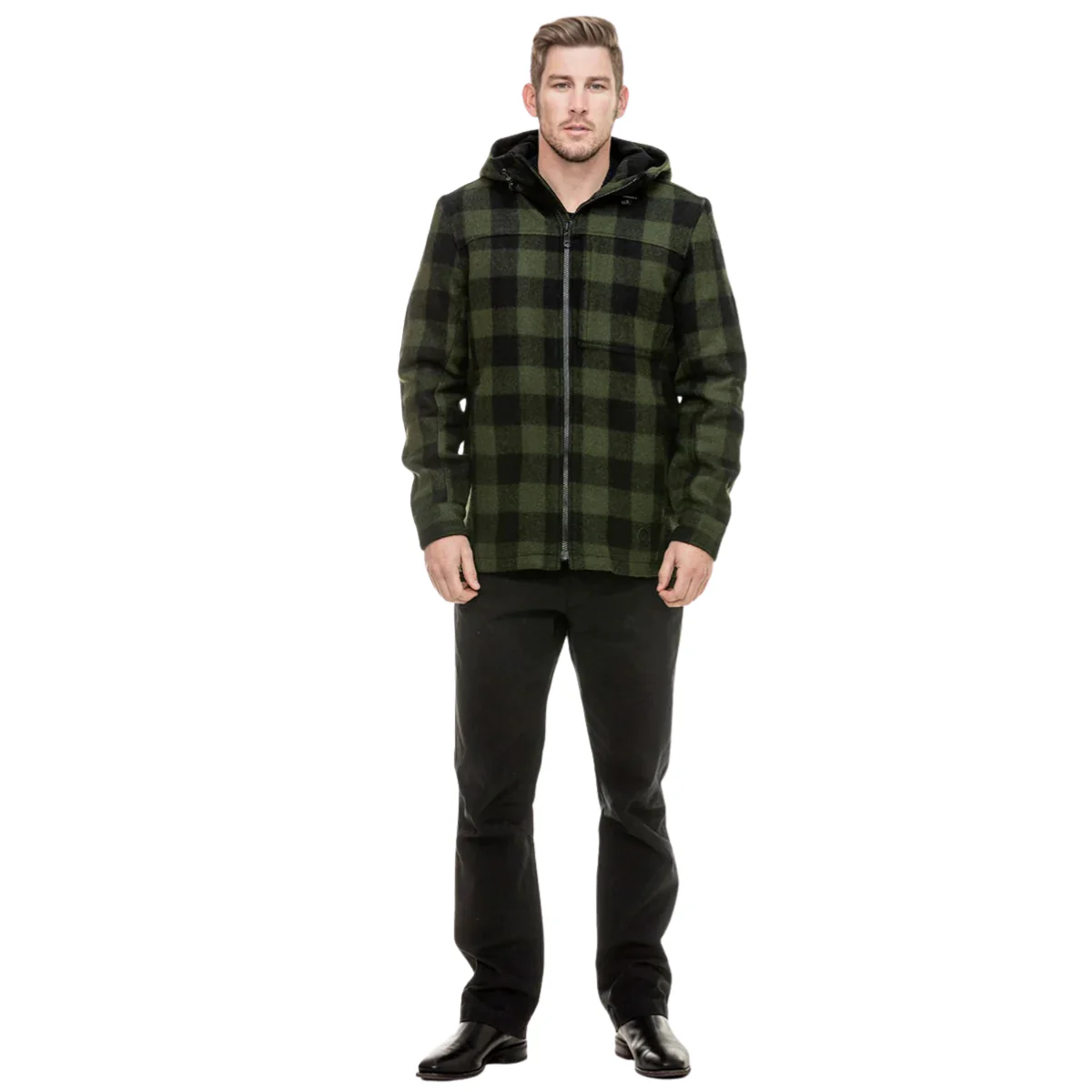 Swanndri Mens Hudson Hoodie (SW17435M) Olive/Black - Image 8