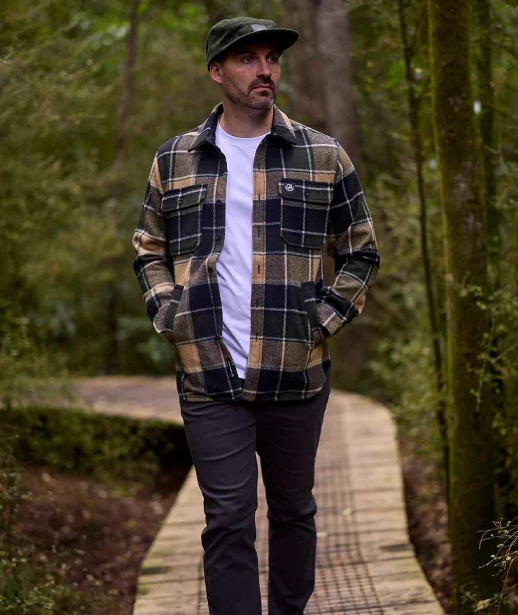 Swanndri Mens Kiaraki v3 Wool Shacket (SW214149M) Denver Check - Image 8