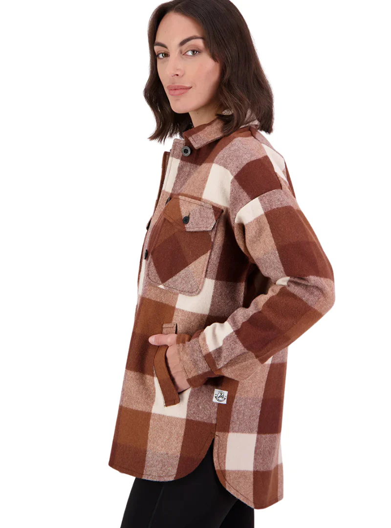 Swanndri Womens Anchorage V2 Wool Shirt Jacket (SW244858W) Chelsea Check - Image 3
