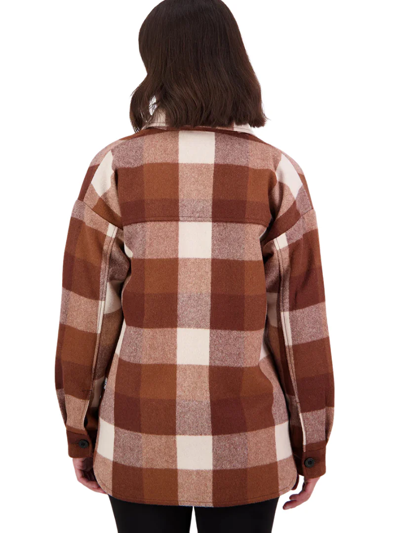 Swanndri Womens Anchorage V2 Wool Shirt Jacket (SW244858W) Chelsea Check - Image 4