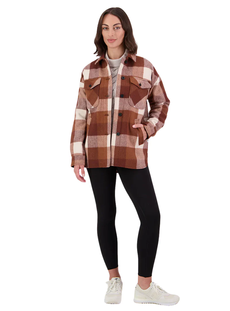 Swanndri Womens Anchorage V2 Wool Shirt Jacket (SW244858W) Chelsea Check - Image 7