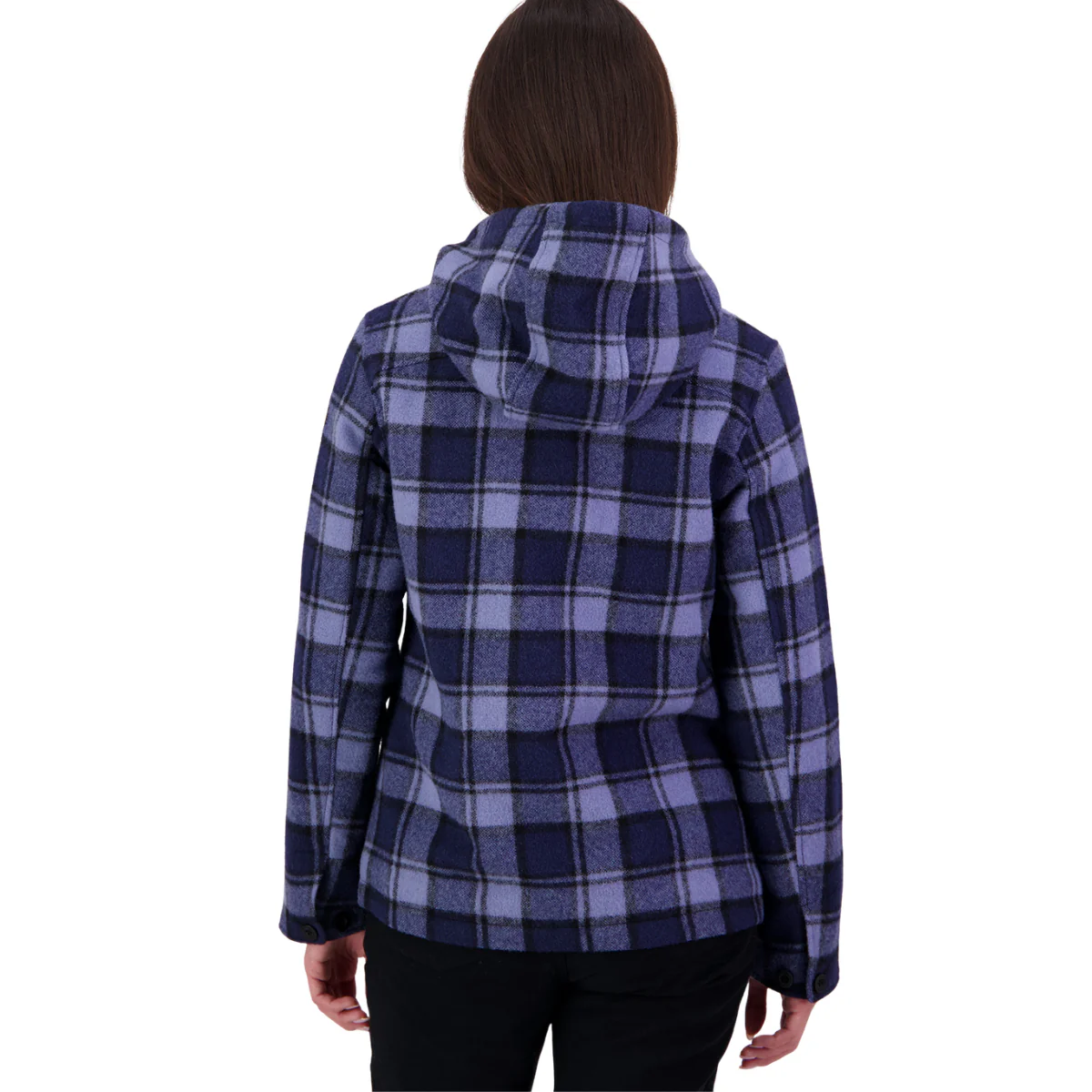 Swanndri Womens Seattle V2 Wool Hoodie (SW244796W) Rhode Island Check - Image 5