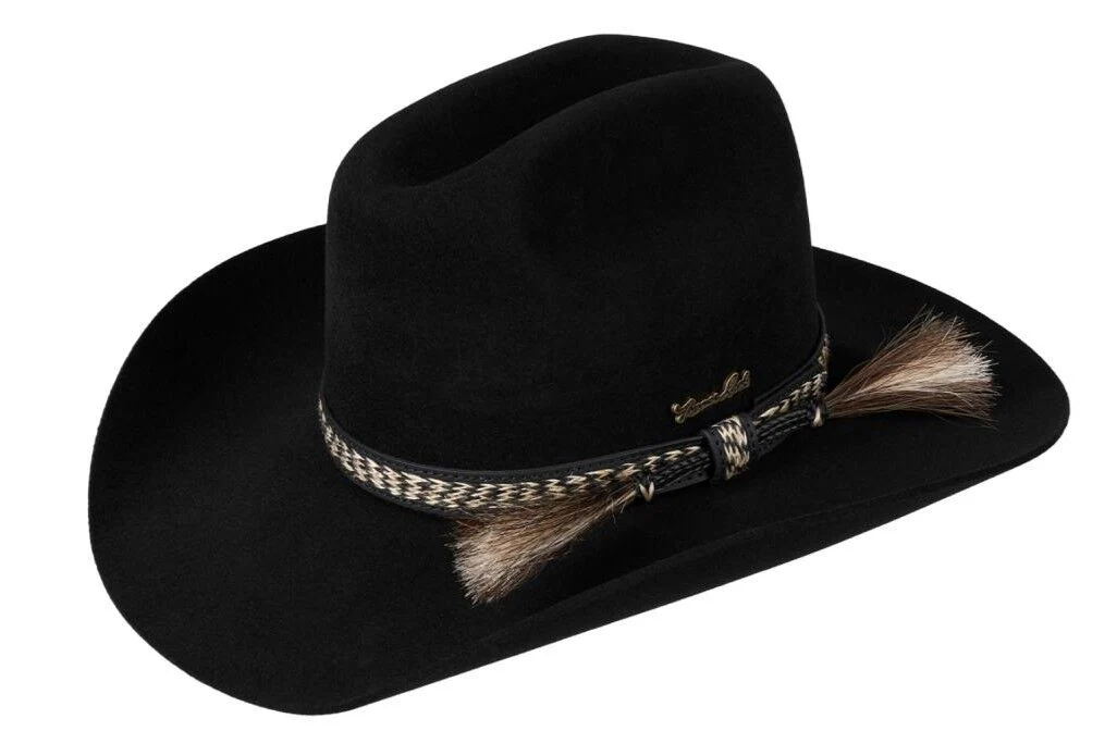 Thomas Cook Dusty Pure Rabbit Fur Felt Hat (TCP1963HAT) Black [GD]